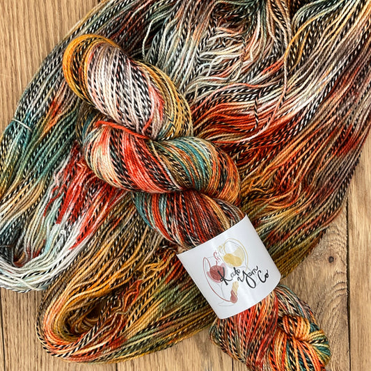 Harvest - Zebra Fingering Sock