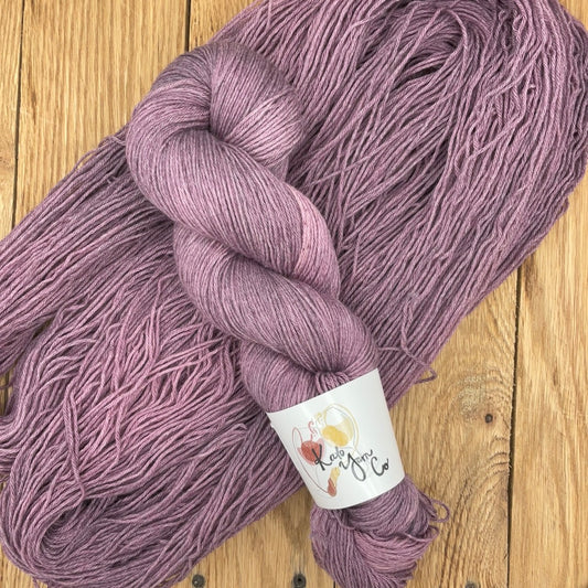 Aubergine - Fingering Wool/Cotton