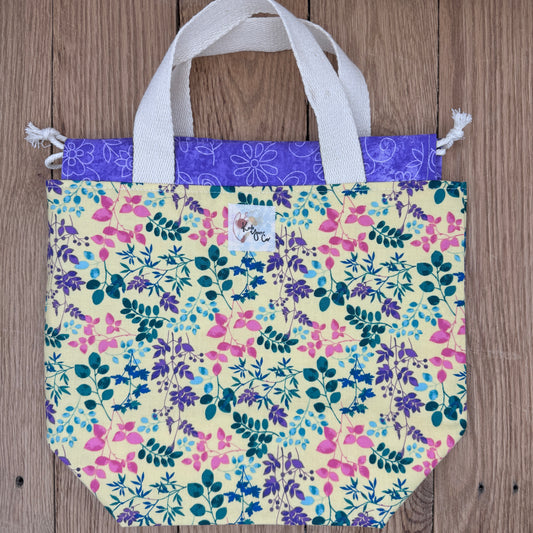 Yellow Floral - Project Bag